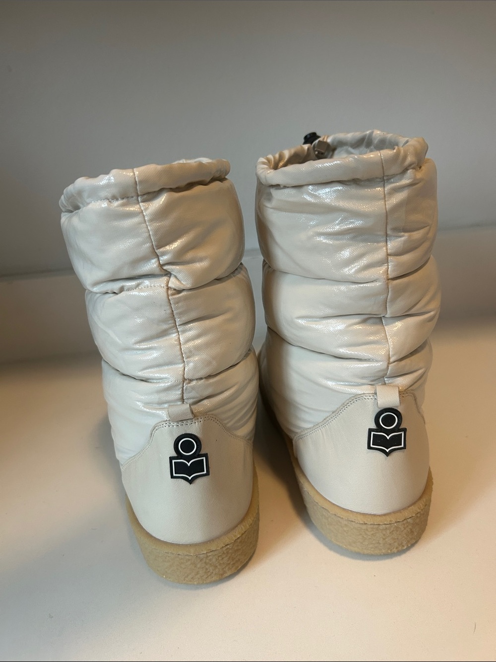 Isabel Marant Ivory Padded Snow Boots - Picture 4 of 7